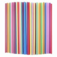 thumbnail image 1 of 1000Pcs 10.3 Inch Disposable Plastic Straws Assorted Bright Colors, 1 of 5