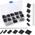 thumbnail image 1 of Kit de conectores Dupont de 620 piezas, cabezal de clavija Dupont macho hembra de 2,54 mm, clavijas de engarce hembra para conexiones de cables de construcción de computadoras, 1 of 6