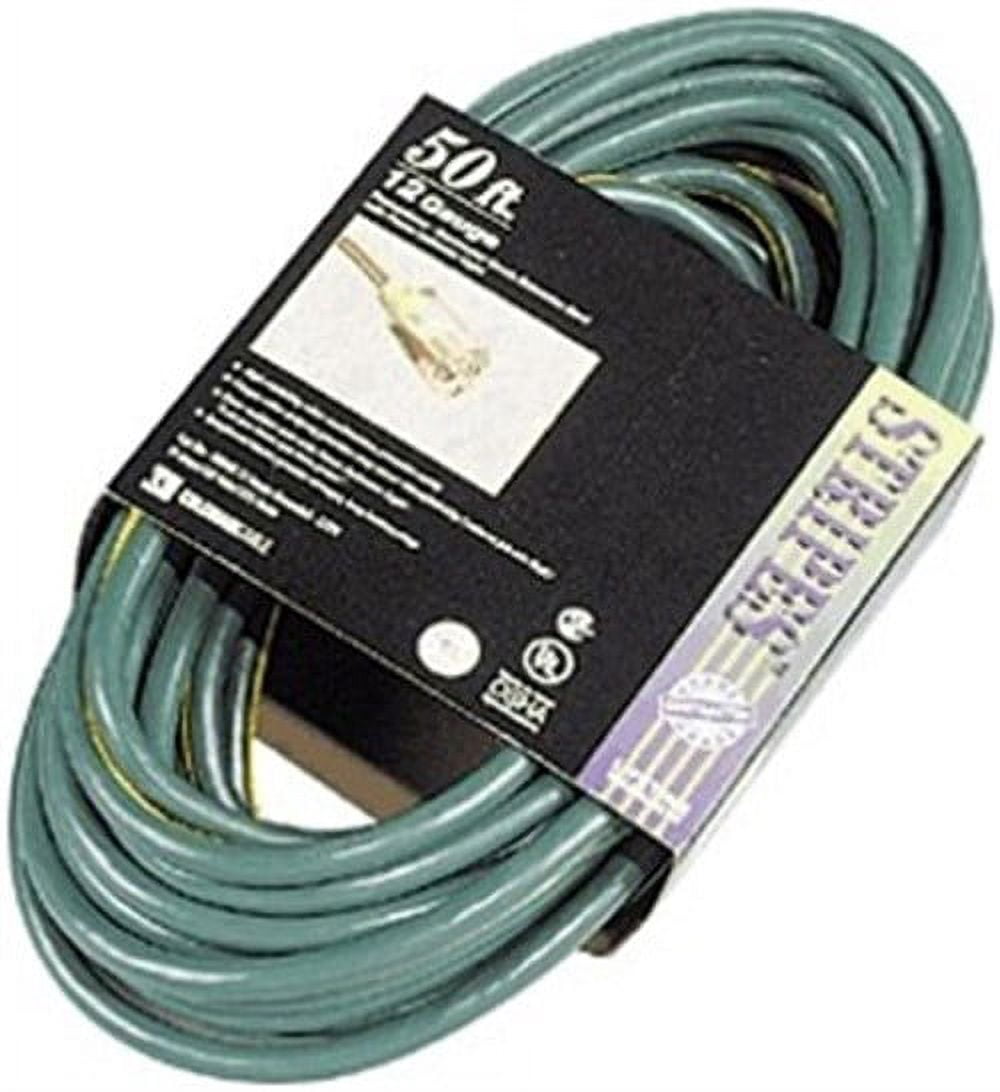 2548SW0052 50' Green & Yellow 12/3 Outdoor Extension Cord