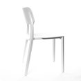 thumbnail image 3 of Viro White Modern Stackable Side Chair (Set of 4), 3 of 7