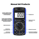 thumbnail image 3 of Multimetro Professional Bloosom  Digital Lcd Portátil Ac/dc Dt-9205a Azul, 3 of 4