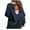 Navy, variant on Lenpel Women's Open Back Tops Crew Neck Long Sleeve Backless Asymmetrical Hem T Shirts Loose Casual Blouses