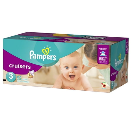 Pampers Cruisers Diapers Size 3 92 count
