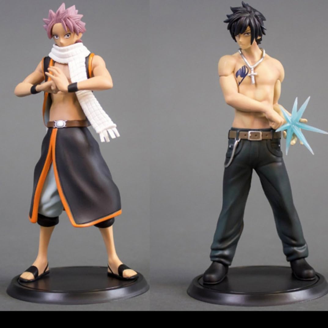 New Fairy Tail Erza Lucy、Gray、Natsu、Erza 4PC Character Anime Model Statue Action Figures Desktop Ornament Popular Decorations Fan Souvenirs Creative Gift Collectable