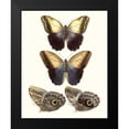 thumbnail image 2 of Unknown 20x24 Black Modern Framed Museum Art Print Titled - Violet Butterflies III, 2 of 5