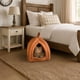 thumbnail image 2 of Petmaker Cozy Kitty Tent Igloo Plush Cat Bed, Brown, 2 of 7