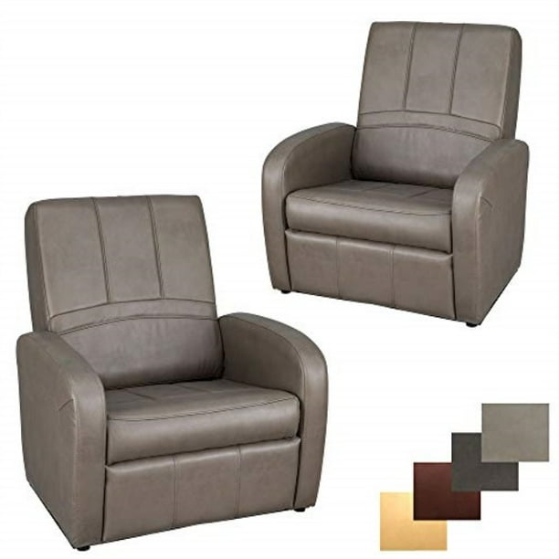 RecPro Charles RV Gaming Chair Ottoman Conversion Builtin Storage