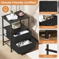 thumbnail image 6 of Eunos Nightstand End Table, 2 Drawer Black Small Bedside Table for Bedroom, Living Room, 6 of 7
