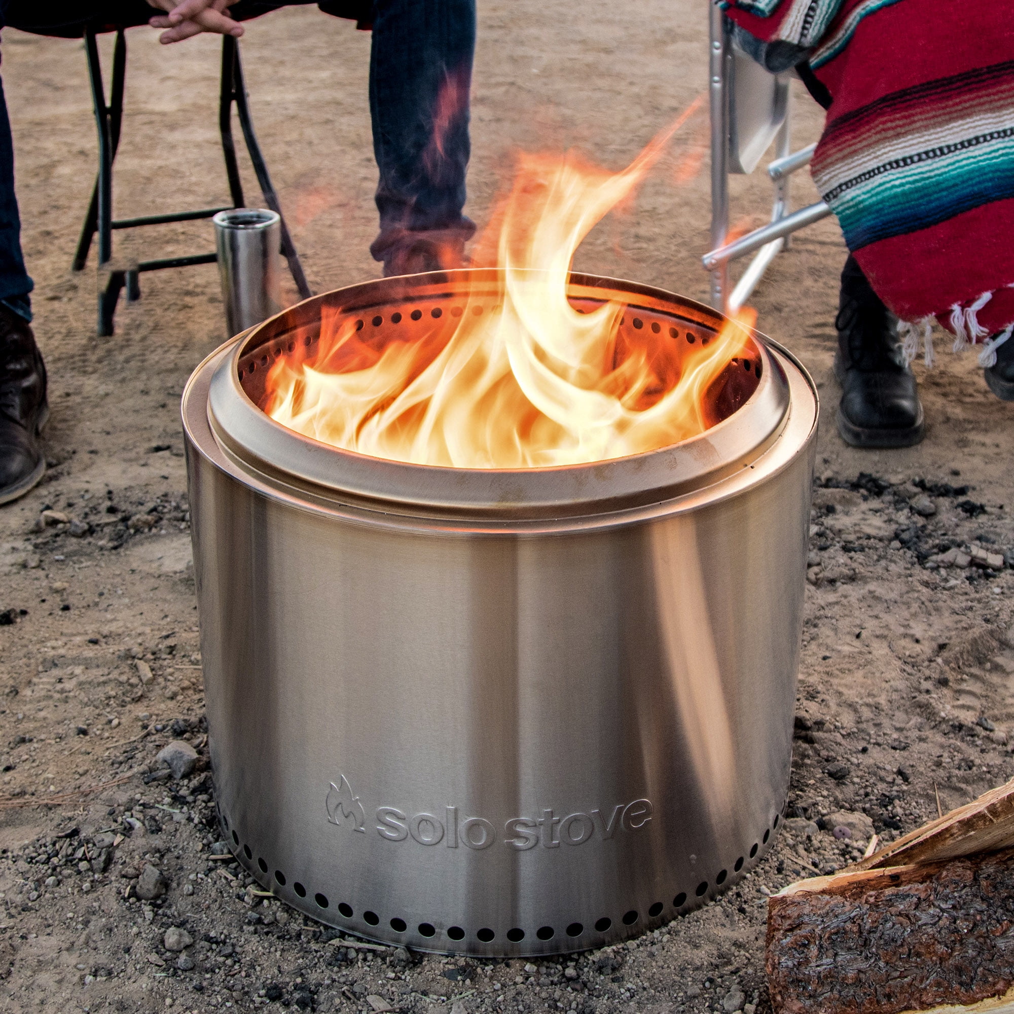 Solo Stove SSBON-SD Stainless Steel Smokeless Bonfire with Stand, Large  19.5 inch - Walmart.com