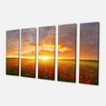 thumbnail image 2 of Design Art - Poppy Field under Bright Sunset, 2 of 3