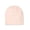 Barely Pink, variant on Baby No-Fold Cotton-Rich Solid-Color Fine-Gauge Beanie, Newborn, Baby Blue