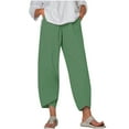 thumbnail image 2 of Jienlioq Women's Loose Wide Leg Solid Color Capris, Large, 2 of 5