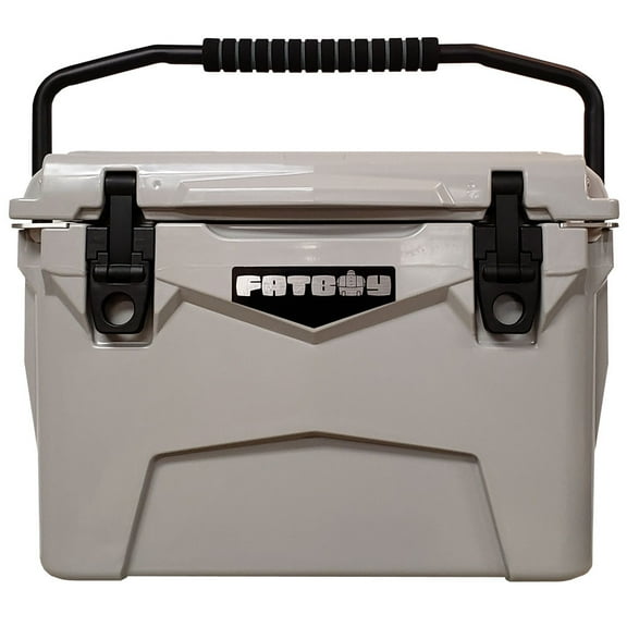 Fatboy 20 Quart Roto Molded Hard Sided Cooler Gray