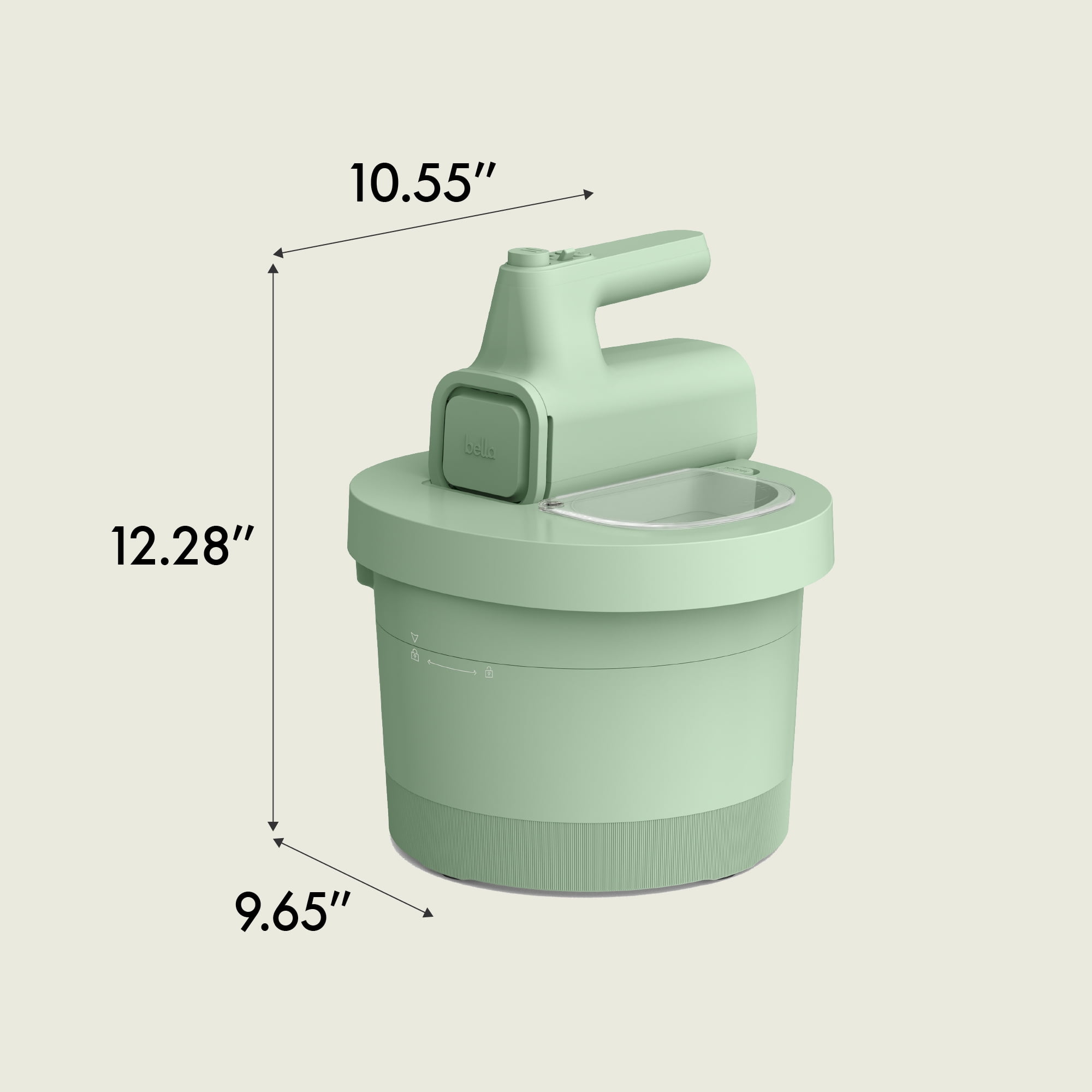 bella 3.5 Qt Hand & Stand Mixer, 2 in 1 Electric Mixer with Bowl, Dough Hook, Whisk & Egg Beater, Seaglass