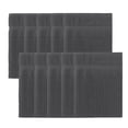 thumbnail image 2 of Home Weavers Willow Bath Towels Set of 10, 100% Cotton Zero Twist, 630 GSM, Soft Absorbent Quick Dry, 27x54 inch, Dark Grey, 2 of 8