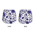 thumbnail image 5 of Lsque Blue And White Porcelain Pattern Printed Women's Running Shorts with Liner Pockets,Elastic Quick Dry Workout Athletic Gym Yoga Shorts,Womens High Waist Shorts-Large, 5 of 9