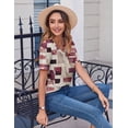 thumbnail image 5 of Zeagoo Womens Summer Tops Casual Short Sleeve V Neck T-Shirts Business Dressy Work Blouses, 5 of 7