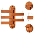 thumbnail image 6 of deevoka Wall Mounted Coat Hooks Minimalist Wood Wall Hooks for Scarves Bag Apartment Cherry wood, 6 of 9