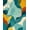 Blue, Pattern 2, variant on ODIKA 4'x6' Machine Washable Non-Slip Area Rug, Chocolate Swirls Elegance Floor High Traffic Rug, Blue, 66858
