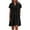 Black summer dresses, variant on Wycnly Summer Dresses for Women High Waist Smocked Swing Plus Size Pocket Cotton Linen Tunic Dresses 2025 Casual Short Sleeve V-Neck Solid Mini Dress Coffee xxxxxl