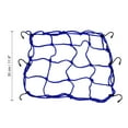 thumbnail image 2 of Unique Bargains 12x12' Extendable Motorcycle Cargo Net Luggage Debris Tie Down Net with Hooks Navy Blue 2 Pack, 2 of 6