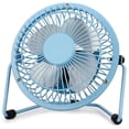 thumbnail image 1 of 2024, Mini ventilador silencioso con construcción de metal, fuerte flujo de aire y ángulo de inclinación ajustable de 360 ​​grados (azul), 1 of 4