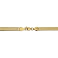 thumbnail image 4 of 14k Yellow Gold 18 Inch 4mm Silky Herringbone Chain Necklace Pendant Charm, 4 of 9