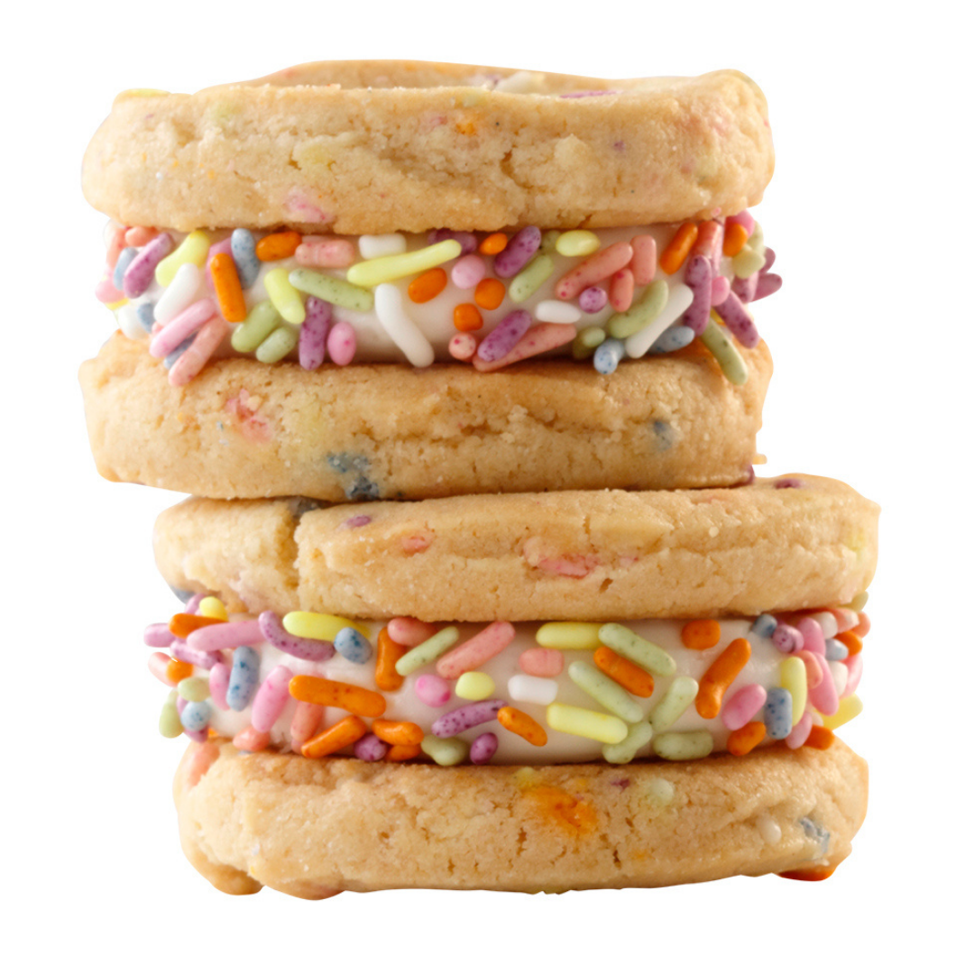 Our Specialty Sugar Sprinkle Sandwich Cookies With Vanilla Icing, Nut Free, 12 Cookies