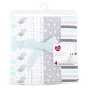 Parent's Choice Receiving Blankets, Clouds, 4 Pack