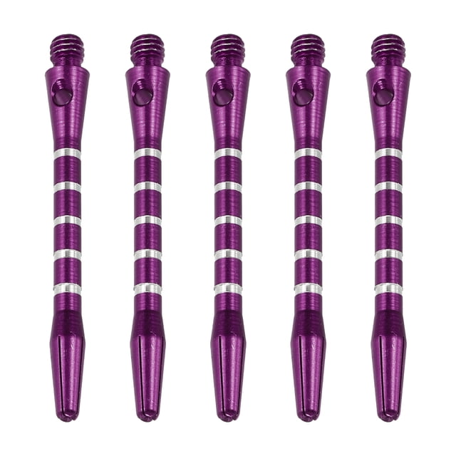 Unique Bargains Pointes de Fléchettes en Aluminium 48mm, Lot de 15 Filets Moyens 2BA, Violet