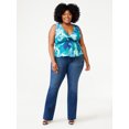 thumbnail image 2 of Sofia Jeans Women's Plus Size Peplum Tank Top, 2 of 6