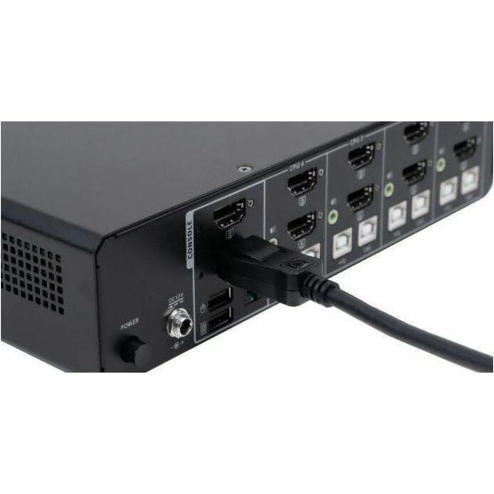 IOGEAR 4-Port 4K Dual View DP/HDMI Secure KVM Switch with Audio and CAC Support