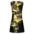 thumbnail image 4 of Edvintorg Dress for Women Women Fashion Printed Casual Round-Neck Sleeveless Long Dress, 4 of 5