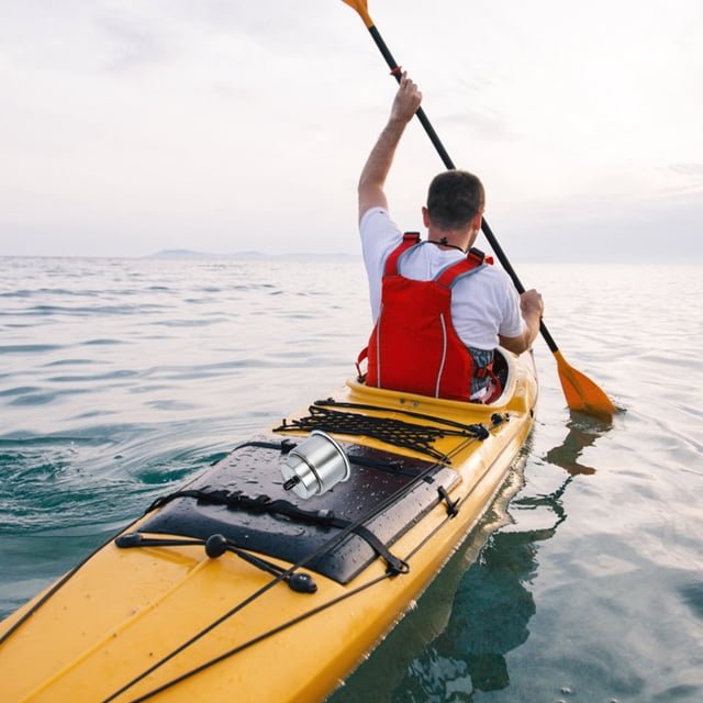 DEEPCRAFF Support de Rangement pour Kayak en Acier Inoxydable Argenté Plaqué Résistant à l'Usure pour Bouteilles et Tasses