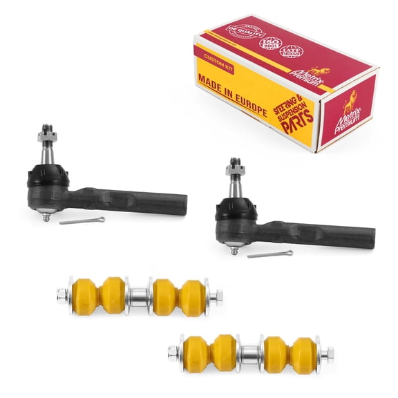 Metrix Premium Chassis Parts - 4 PC Outer Tie Rod End & Front Sway Bar Stabilizer End Link Kit Fits 04-05 Chevrolet Classic, 97-03 Malibu, 99-04 Oldsmobile Alero, Pontiac Grand Am, ES3455, K700526