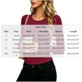 thumbnail image 3 of hotojiny Womens Long Sleeve T Shirts Stretchy Crew Neck Ruched Fall Winter Top Soft Slim Fit Basic Tee Going out Outfit(Red,Medium), 3 of 7