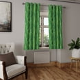 thumbnail image 2 of Ambesonne Green Grommet Curtain, Retro Spring Abstract, 50" x 63", Pale Green and Fern Green, 2 of 6