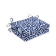 thumbnail image 2 of Pillow Perfect  Outdoor/ Indoor New Damask  Marine Squared Corners Seat Cushion (Set of 2) 20x20x3, 2 of 2
