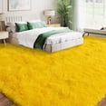 thumbnail image 6 of Janvonne Area Rugs for Living Room，Soft Fluffy Shaggy Bedside Rug,Indoor Floor Carpet for Bedroom Dorms, Nursery Rooms, Home Decor,9x12ft,Bright Yellow, 6 of 8