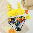 thumbnail image 6 of Girls Swimsuits 2 Piece Bathing Suits Beachwear Cute Ruffle Swimsuit with Sun Two Piece Swim for Beach Swimwear 3-5 Years, 6 of 9