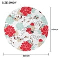 thumbnail image 2 of Round Tablecloth Flowers Spring Summer 60 x 60 Inch Round flower Table Cover for Party Dinner, 2 of 5