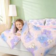 thumbnail image 5 of Erosebridal Bunny Full Size Bedding Sets for Girls, Blue Flowers Full Size Bed in a Bag, Pink Reversible 7pcs, 5 of 6