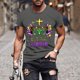 thumbnail image 2 of Camisetas de Manga Corta para Hombre Imprimir Deportes de Manga Corta Cuello Redondo Blusa Algodón Poliéster, Nueva Moda Casual Camiseta para Hombres, 2 of 5
