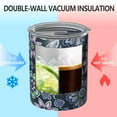thumbnail image 2 of 12oz Coffee Tumblers Pioneer Flower Stainless Steel Vacuum Insulated Travel Tumbler Coffee Cups Mug with Lid and Straw with Cleaning Brush for Cold & Hot Drinks, 2 of 5