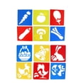 thumbnail image 1 of Plantillas de Regla de Dibujo de Plástico Surtidas de 12 Piezas, Plantillas para Niños, Juguetes de Dibujo DIY, Papelería Macarena Dibujo Pintura Stencil Ruler, 1 of 8