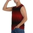 thumbnail image 3 of Kdxio Red Geometric for Men's Muscle T-shirt,Sleeveless for Workout Running Athletic Gym Lounge Casual, 3 of 7