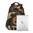thumbnail image 7 of FORMRS Kids School Backpack Elementary Student Unisex Travel Bookbag with Reflective Stripes, Black Fish Pattern, 7 of 7