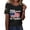 Black, variant on Women 250th Anniversary USA Shirt Women Patriotic Independence Day Shirt Women Casual Crew Neck Top