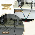 thumbnail image 6 of 6 Inch Reusable Cable Ties, 210 Pcs Adjustable Hook and Loop Fastening Cord Organizer White, 6 of 7
