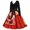 Red, variant on Fesfesfes Women Gowns Patchword Vintage Rockabilly Dress Dresses Christmas Bow Party Dress Clothes Sale